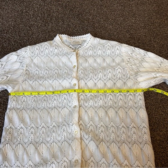 Vintage White Knit Cardigan - Picture 5 of 5